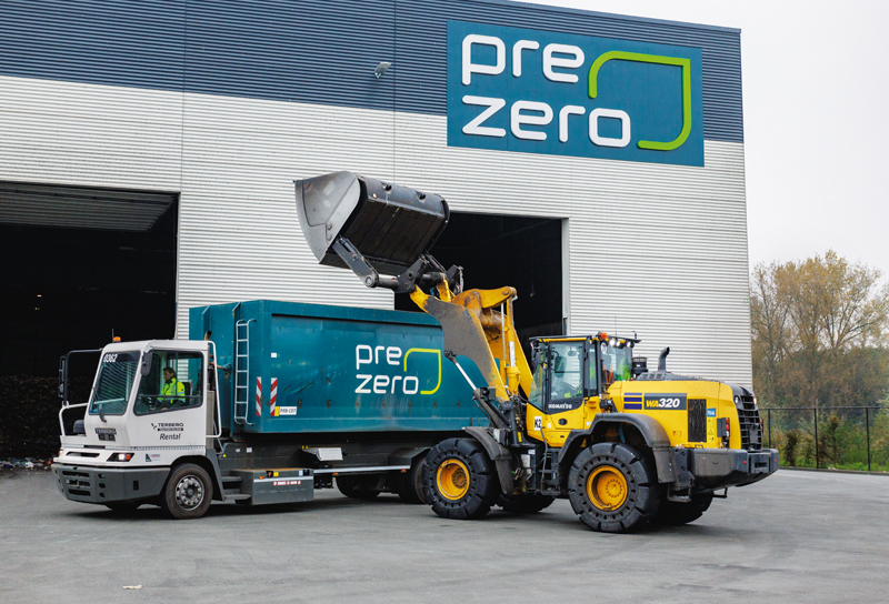 Terberg’s container carrier streamlines recyclables handling at PreZero