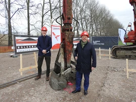 Start of construction new building for Terberg Tractors Belgium in the port of Gent